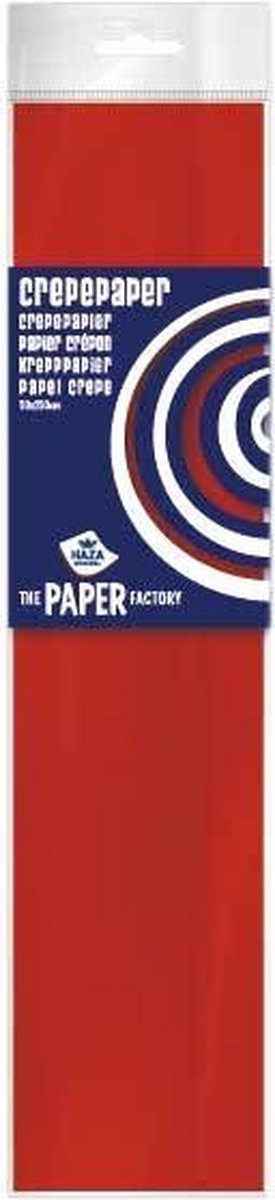 Crepe Papier Rood (20+ kleuren) - Crepepapier t.b.v. maken slingers / pompoms / bloemen etc. - Gekleurd Papier Knutselen - Knutselpapier - Crepe Papier Rood