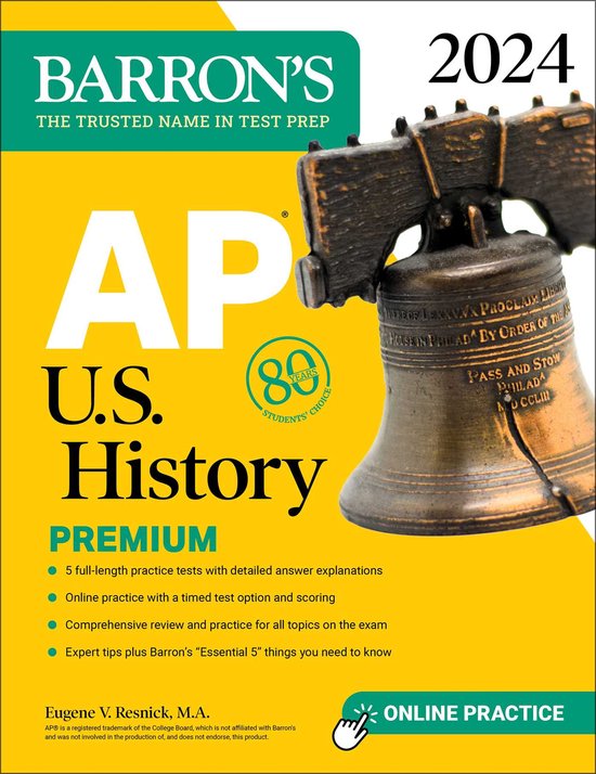 Barron's AP Prep AP U.S. History Premium, 2024 Comprehensive Review