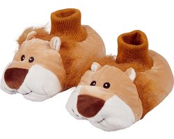 Apollo - Dierensloffen - Leeuw - Oranje - Maat 27/28 - Kindersloffen - pantoffels kinderen