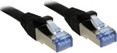 Câble réseau Noir Cat.6A S/FTP LSZH, 30m