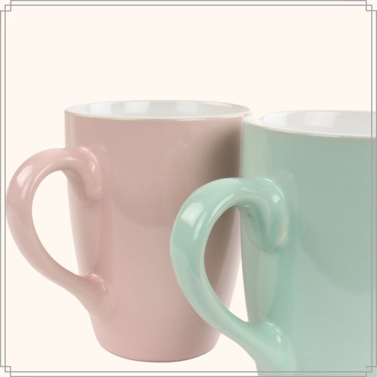 Koffiekopjes - Modern - Aardewerk - Geel - 6 personen - Kopjes