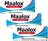 Maalox Kauwtabletten Muntsmaak - 3 x 20 tabletten