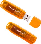 Intenso Rainbow Line 64GB Orange 2er lecteur USB flash 64 Go USB Type-A 2.0