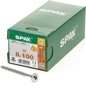 SPAX 251010801005 Riembouten 8 mm 100 mm T-profiel Staal Gehard 50 stuk(s)
