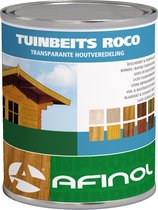 Afinol Tuinbeits Roco Transparant Old Brown (oudbruin) 750 ml - Buitenbeits - Sterk impregnerend - Geschikt voor schutting, hek, tuinmeubel en vlonder - 11 populaire kleuren