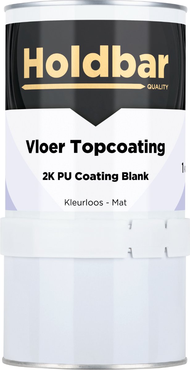 Holdbar Vloer Topcoating Mat 1 kg - Vloerverf - Transparant - Glashelder - Vergeelt niet - Slijtvast - UV-bestendig - Voor binnen en buiten - 2 Componenten