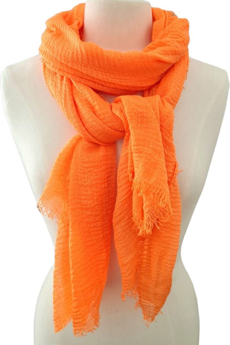 Lange Sjaal - WK/EK Voetbal - Koningsdag Oranje 190 x 95 cm - (04113468#)