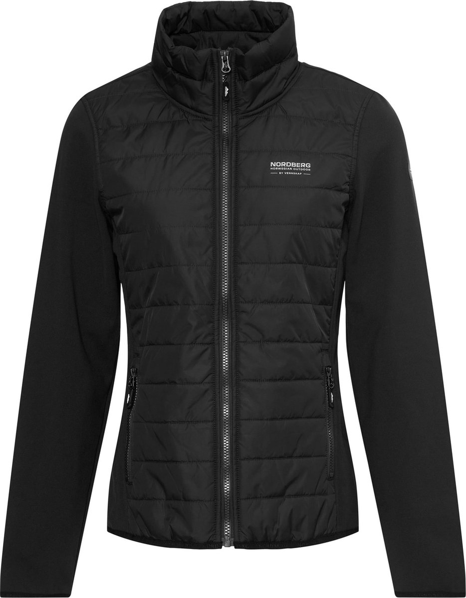 Nordberg Trine Fleece Vest - Zwart - Maat 3XL