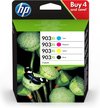 HP 903XL / Zwart / Cyaan / Magenta / Geel / Hoge Capaciteit / 4-pack
