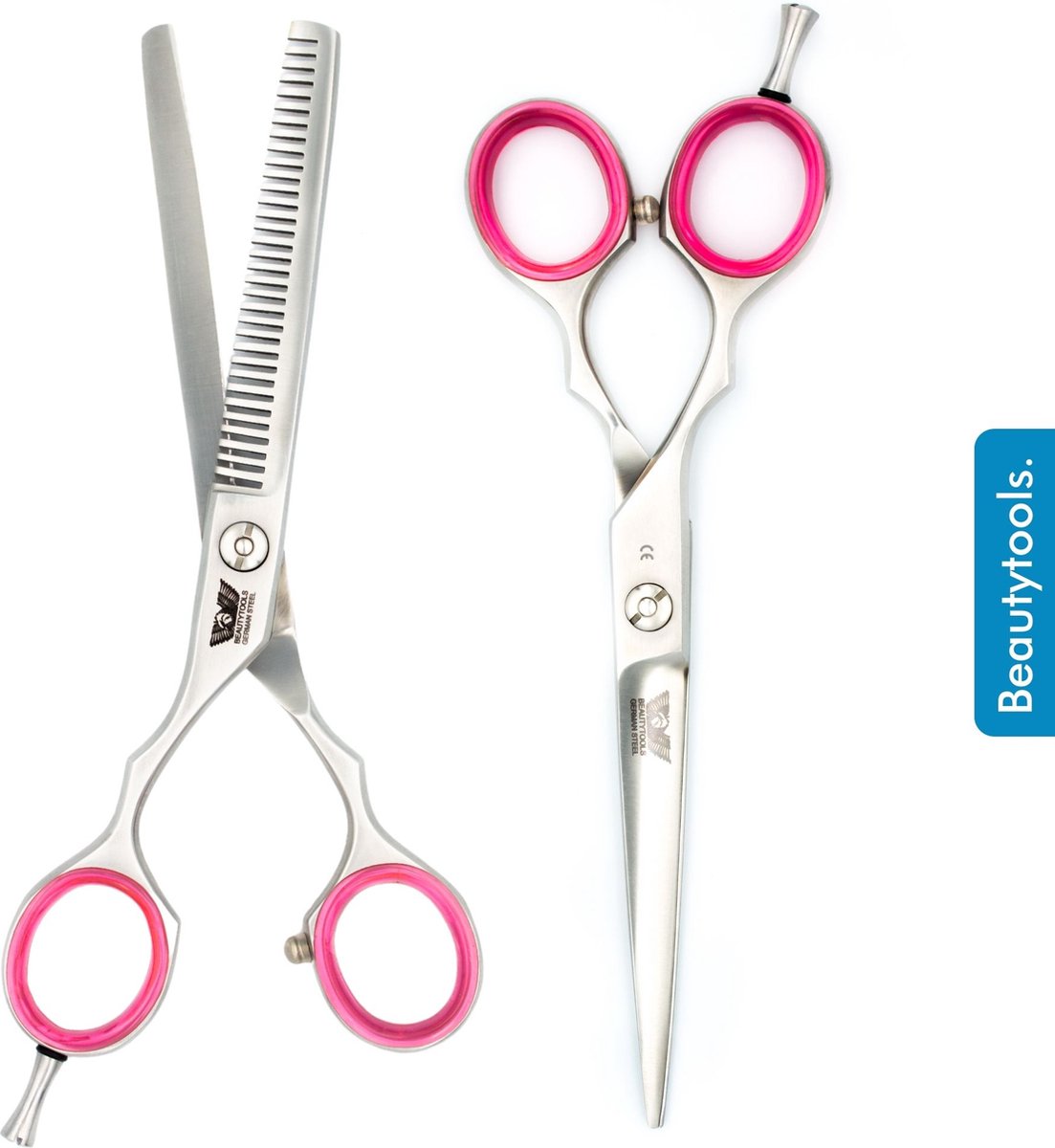 Beautytools PREMIUM LINE Set Linkshandig Kapperschaar + Uitdunschaar / Effileerschaar - LongSet(6 Inch)