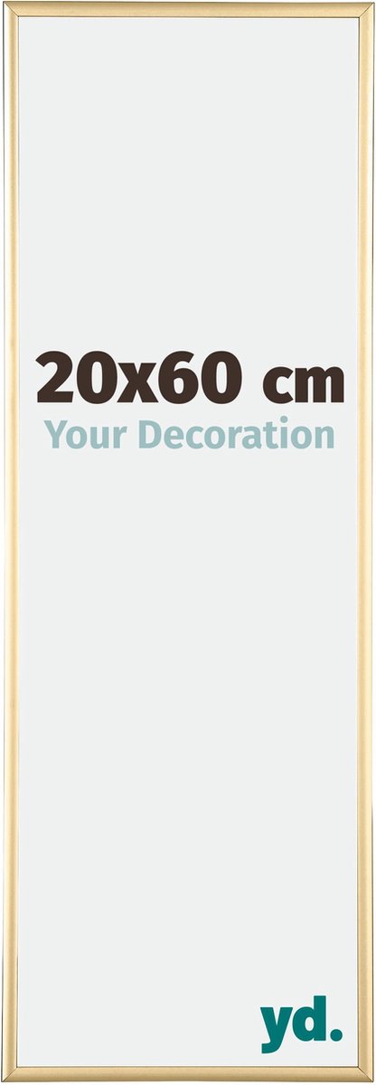 yd. Your Decoration - Fotolijst 20x60 cm - Aluminium - Goud - Kent