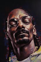 Muziek Poster - Snoop Dogg - Poster Snoop Dogg - Rap Poster - Wanddecoratie - Interieur Design - 51x71 - Geschikt om in te lijsten