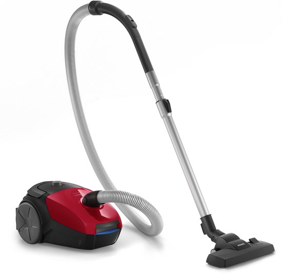 Philips PowerGo 2000 Series FC8243/09 - Stofzuiger met Zak - Zwart / Rood - + 2 Extra Mondstukken
