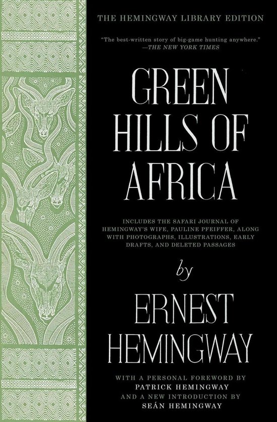 Hemingway Library Edition - Green Hills of Africa - cover