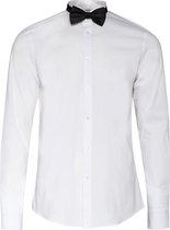 WE Fashion Heren Slim fit bowtie overhemd