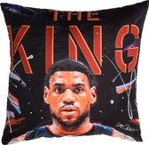 Super Star Kussen Lebron James 40 X 40 Cm Polyester Zwart/rood