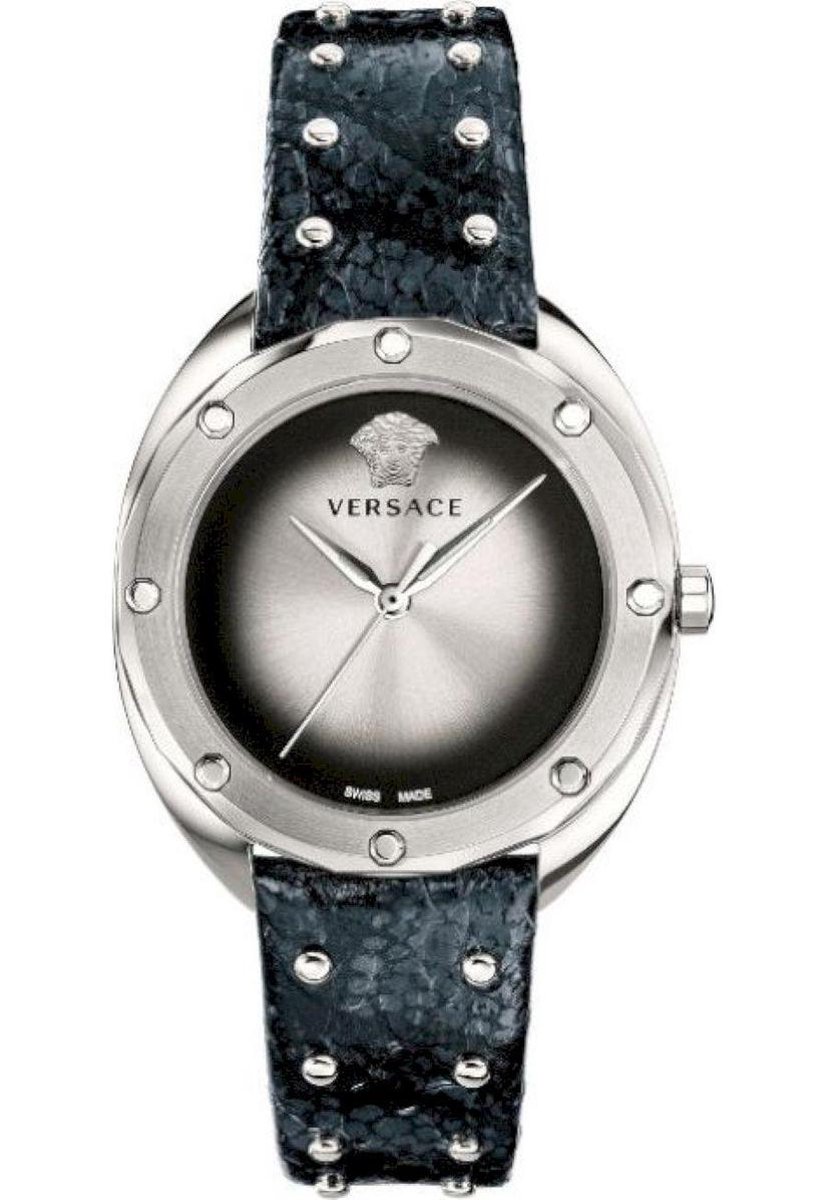 Versace Shadov Silver Black - VEBM0 0118 - Dames - Horloge - Zilver - 38 MM