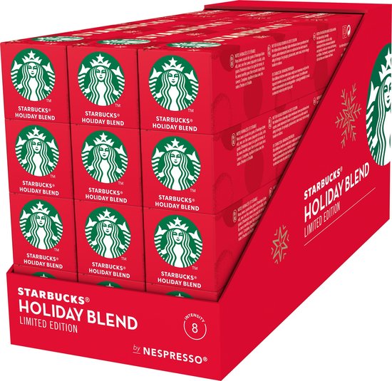 Starbucks by Nespresso capsules Holiday Blend - 12 doosjes à 10 koffiecups