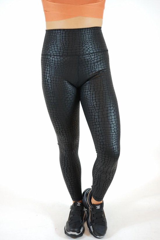 La Pèra Zwarte Lederlook fashion legging Coated legging Snake High-Waist  Dames - Maat XS | bol.com