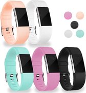 Eyzo Fitbit Charge 2 Band - 5-Pack - Siliconen - Large