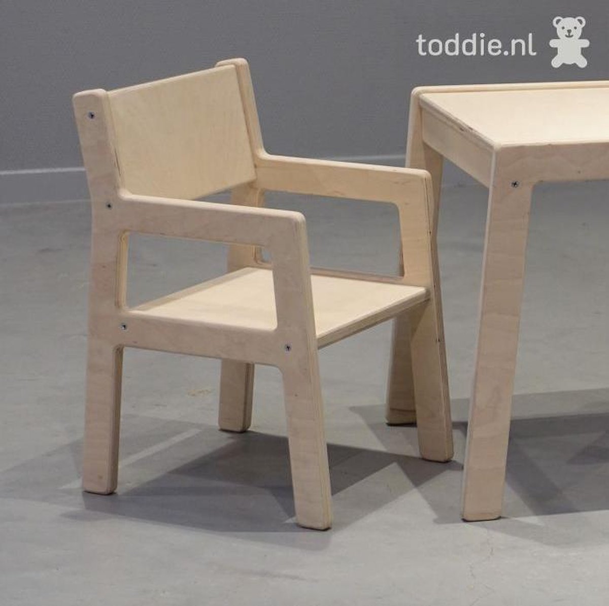 Klein houten kinderstoeltjes 1-3 jaar | stoeltje peuter armleuning | Blank  | bol.com