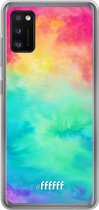 Samsung Galaxy A41 Hoesje Transparant TPU Case - Rainbow Tie Dye #ffffff