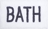 Lucy's Living Luxe badmat BATH White – 50 x 80 cm - wit - douchemat - badmatten - badmat antislip - badkamer - badmat zwart - badtextiel - polyester