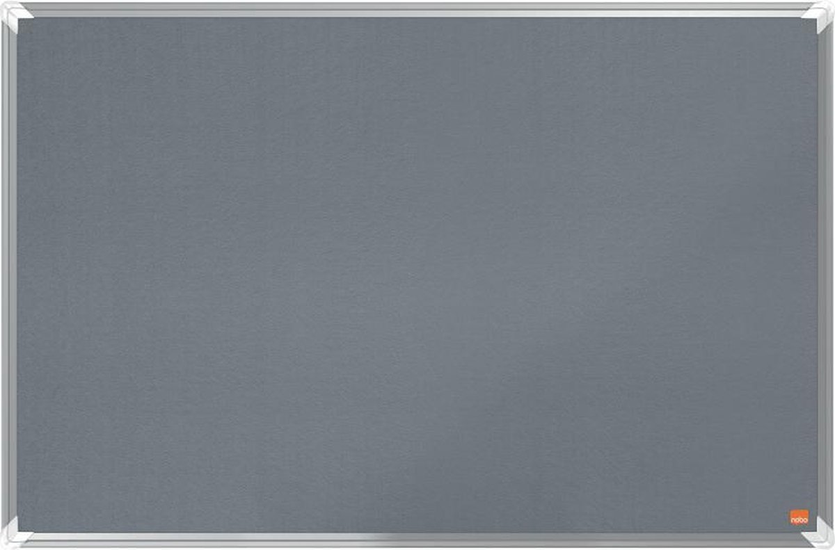Nobo Premium Plus Vilten Memobord/Prikbord - Whiteboard 900x600mm - Grijs - Planner - Nobo