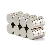Whiteboard & Koelkastmagneten - 40 stuks - 8 x 2 mm - Zilver - Koelkast Magneet - Magneten​