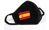 GetGlitterBaby - Katoen Mondkapje  / Wasbaar Mondmasker - Spanje / Spaanse Vlag