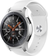 Bandje Voor Garmin Vivoactive / Vivomove Silicone Sport Band - Wit - Maat: 18mm - ML - Horlogebandje, Armband