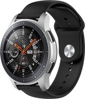 Galaxy Watch Silicone Sport Band - Maat 22mm - Zwart - Geschikt Voor Samsung - Maat: Smartwatchbandje