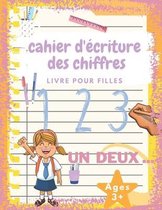 cahier d'ecriture des chiffres, Livre pour filles