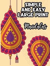 Simple & Easy Large Print Mandalas