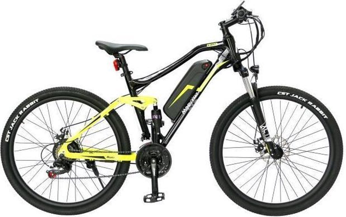 MOOVWAY Elektrische ATV 27,5 Range 40 km - 7 speed Shimano - Aluminium frame - Zwart