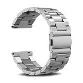 Remerko horlogeband - vouwsluiting met drukknoppen - edelstaal 20mm
