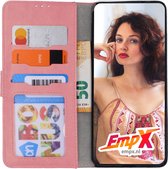 EmpX Apple iPhone 11 Pro Max TPU/Kunstleer Rose Goud Boekhoesje