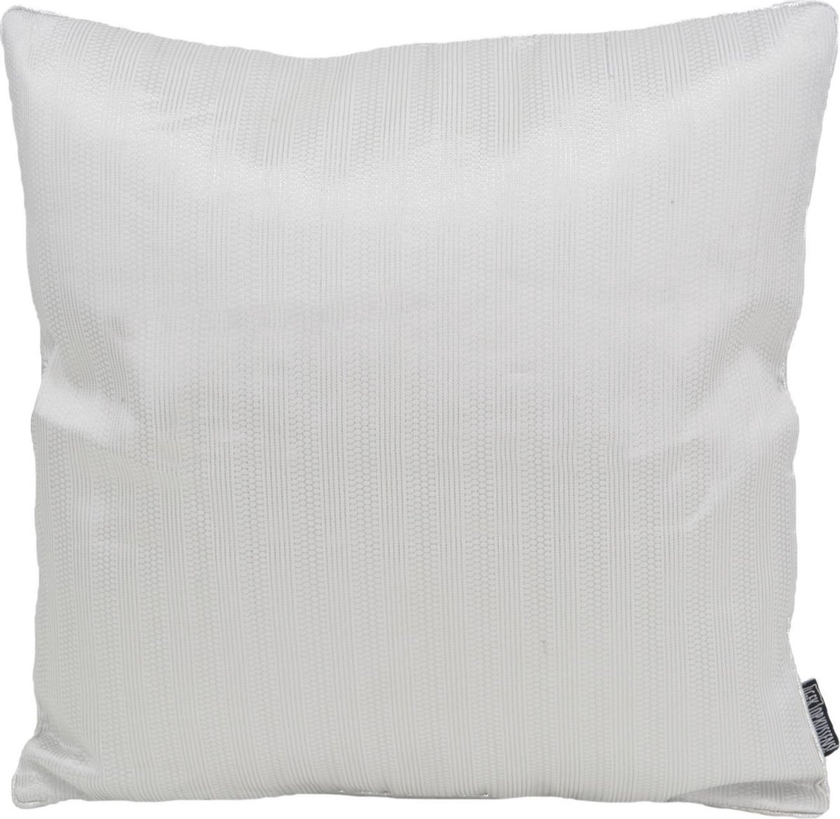 Gek op Kussens! Ishaan Wit / Zilver Kussenhoes | Polyester / Metallic | 45 x 45 cm zilver-wit