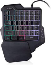 Elementkey MECHA3 One Hand Gaming Keyboard – Mini Keyboard – Toetsenbord – LED Backlight – Membraan  toetsenbord – USB – Desktop – 35 keys - Gaming - Zwart