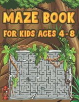Maze Book For Kids Ages 4-8