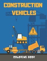 Construction Vehicles Coloring Book