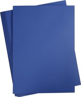 Gekleurd Karton, A2, 420x594 mm, 180 gr, donkerblauw, 100 vel/ 1 doos | Knutselpapier | Knutselkarton