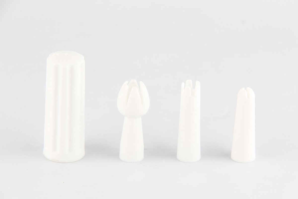 Robuuste Kwaliteit Plastic Slagroom Mondjes - Keizer RVS - Slagroomapparaat Mond - Spuitmondjes Set - Icing Tips - Slagroomspuit Mondjes Set Van 5