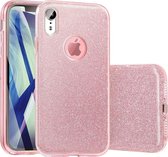 Apple iPhone XR Back Cover Telefoonhoesje | Roze | TPU hoesje | Glitter