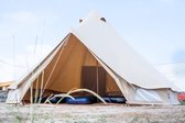 Bell Tent 500 - Tipitent - 100% Schimmelvrij - Beige - Kampeer Tent - Glamping -Safari Tent