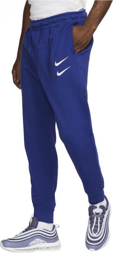 Nike Men's Sportswear Swoosh Pants Blue/White | bol.com