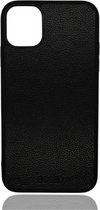 iPhone 11 hoesje  - iPhone 11 - Zwart - Leren hoesje - Leer - Apple - Case - Backcover