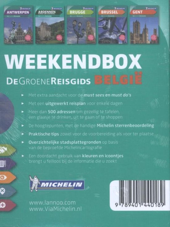 De Groene Reisgids  -   Weekendbox België - Lannoo