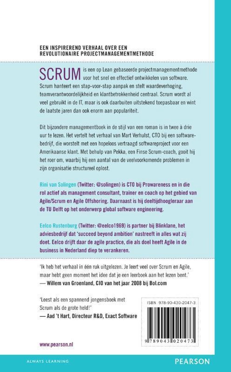 De kracht van Scrum - back cover