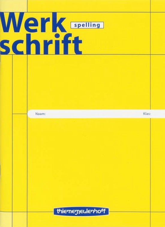 Werkschriften - Spelling - cover